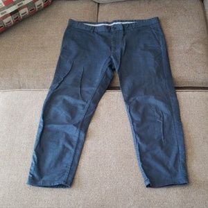 36 capri Zara blue pant